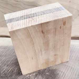 kiln dried laminated black walnut and cherry bowl blank great for lathe turning 7&quot; X 7&quot; X 4&quot;