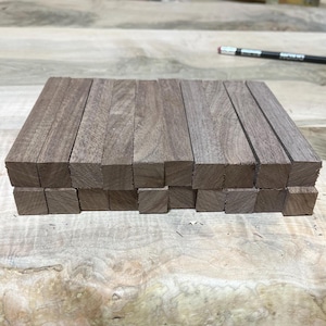 20 walnut pen blanks 3/4&quot; x 3/4&quot; x 5 1/2&quot; long.  ready for turning on your lathe or other woodcraft projects