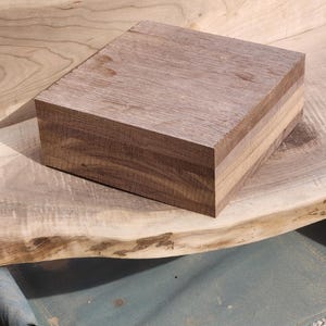 kiln dried laminated black walnut bowl blank great for lathe turning 6" X 6" X 4" and up