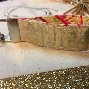 Zip code key chain