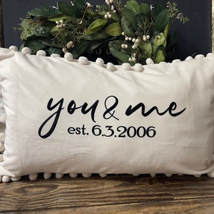 Personalized pillow, customize pillow words and letters, address pillow, name pillow, family name pillow, dog memorial pillow image 10