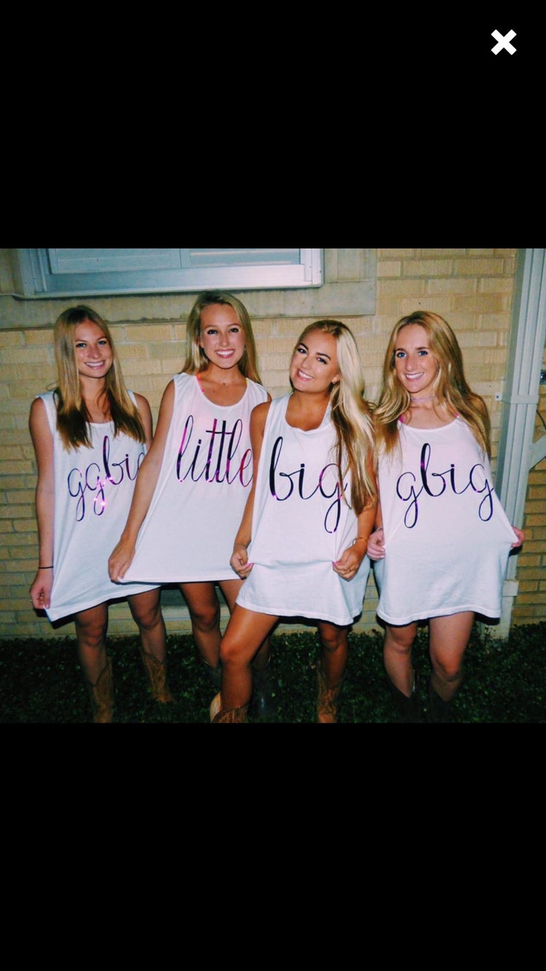 Big Little Tank Top Comfort Colors Tank Top Sorority Big Etsy