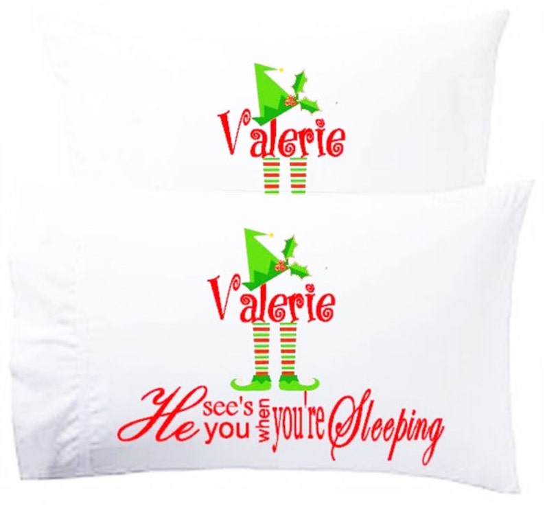 Christmas Pillow Case Personalized Christmas Pillow Youth Etsy
