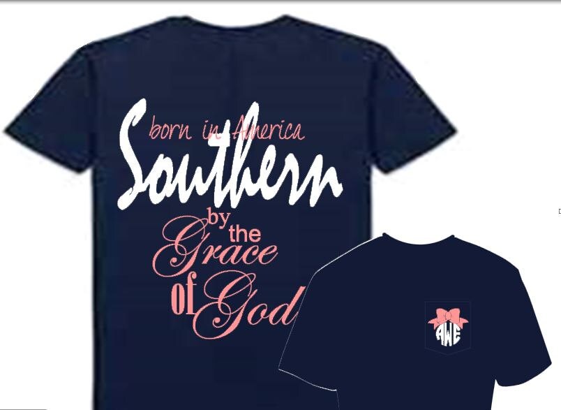 southern by the grace of god shirt