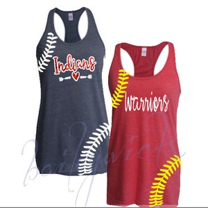 baseball, softball tank top customized tank tops