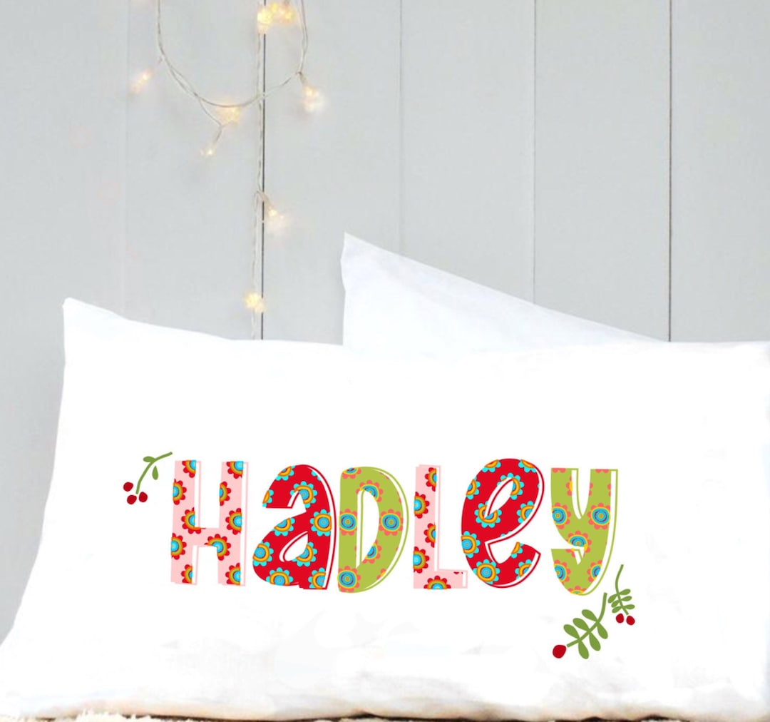 Personalized Christmas Pillow Case Christmas Pillow Case Etsy