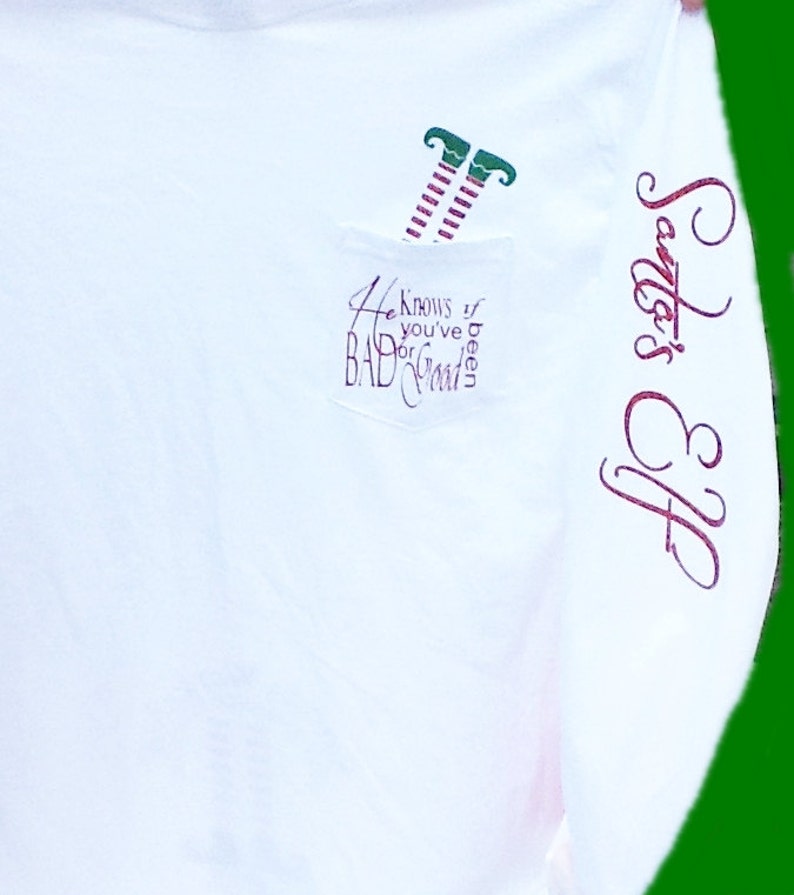 Kids Santa's Cutest Elf Shirt - 3/4 Sleeve Raglan Christmas Tee For Toddlers & Children