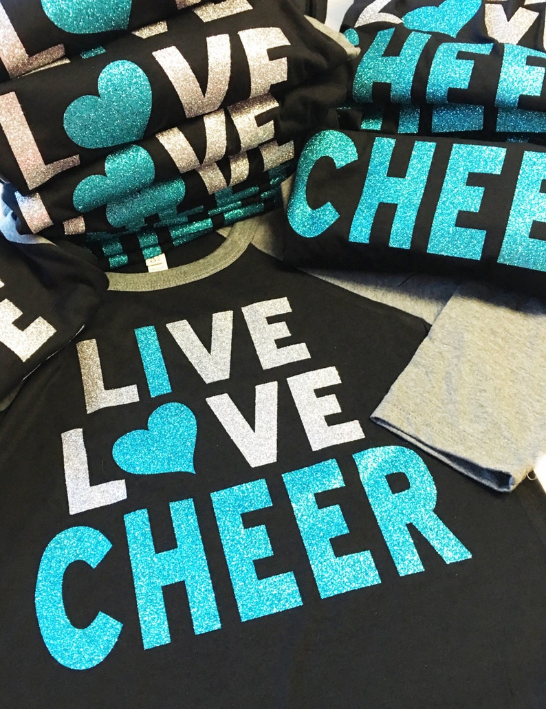 Live Love Cheer shirt cheer team shirt | Etsy