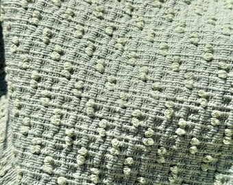 Sea green slubbed upholstery fabric