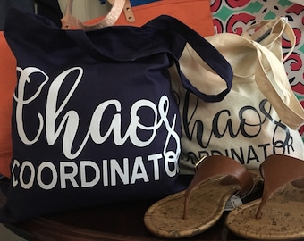 chaos coordinator tote bag
