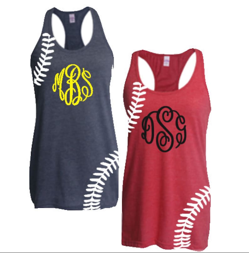 Baseball Softball Tank Top Customized Tank Tops Etsy