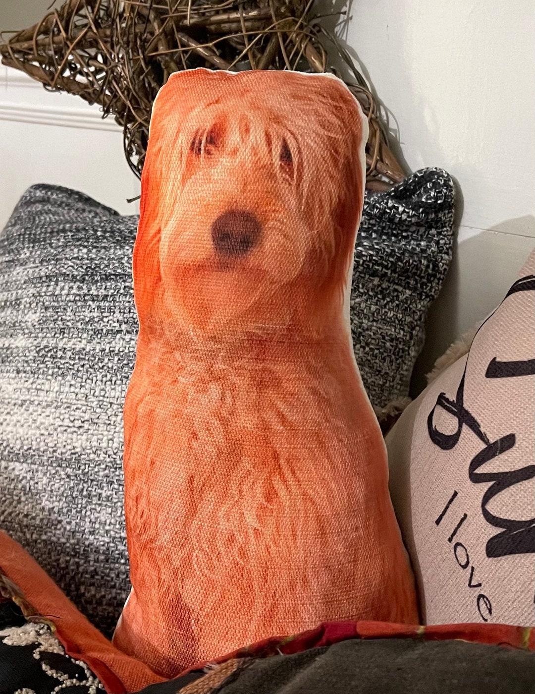 Life Like Pillow Pet Picture Pillow Puppy Pillow Your Pet Etsy