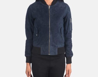 Chaqueta de ante para mujer – Abrigo de otoño de ante sintético suave – Prendas de abrigo informales y elegantes – TrendyApparelsCo