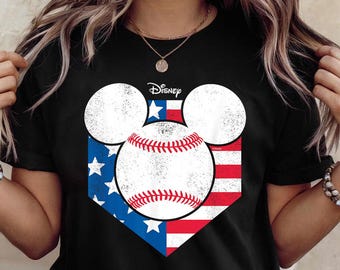 Vintage Mickey Baseball Diamond Premium T-Shirt, Retro Disney Sports Tee, Classic Mickey Mouse Baseball Shirt, Kids & Adults Graphic Tee