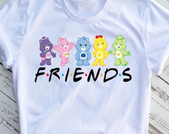 Care Bears Friends Shirt, Cute Care Bears Tee, Birthday Gift Shirt, Care Bears Women&#39;s Tee, Care Bears adult and Kids Shirt.