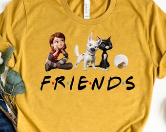 Disney Bolt Friends Shirt, Bolt the Dog Tee, Funny Friends Shirt, Disney Vacation Shirt, Disney World Unisex Shirt for Adults & Kids.