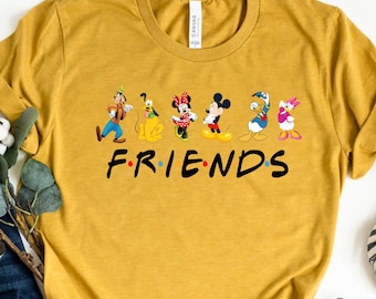 Disney Friends Shirt, Mickey & Minnie Mouse Tee, Goofy Donald Daisy Pluto Shirt, Disneyland Shirt, Disney World Tee, Adult and Kids Shirts
