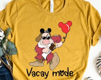 Grumpy Vacay Mode Shirt, Snow White Dwarfs Shirt, Grumpy Disney Shirt, Disneyland Vacation Shirt, Funny Grumpy Shirt, Disney Vacation Tee