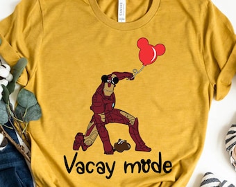 Iron Man Vacay Mode Shirt: Avengers Superhero Tee