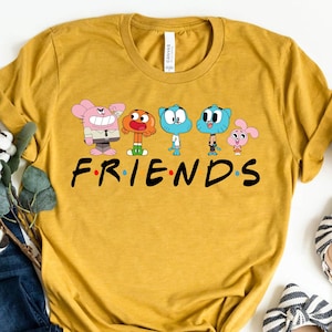 Gumball Freunde Shirt, lustiges Cartoon Shirt, passendes Familien Urlaubs T-Shirt, lustiges Trip Shirt, Kinder & Erwachsene Geschenk Shirt, Abenteuer Unisex T-Shirt