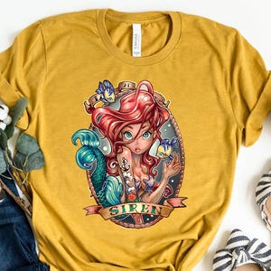 Shirt personage Ariel, T-shirt kleine zeemeermin, shirt Ariel Disney, outfit Disneyland, shirt Disney World, shirt Ariel Vacay Mode, shirt zeemeermin fan