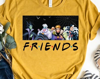 Disney Villains Characters Shirt, Funny Disney Villains Tee, Evil Queen Shirt, Disney Friends Shirt, Disney World Shirt, Unisex Adult & Kids
