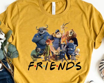 Zootopia Friends Shirt, Funny Disney Zootopia Tee, Disney Vacation Shirt, Disney World Shirt, Unisex Zootopia Shirt for Adults & Kids.