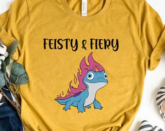 Bruni Feisty and Fiery Shirt, Frozen 2 Character Shirt, Bruni Disney Shirt, Disneyland Vacation Shirt, Disney Characters, Fire Spirit Shirt