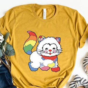 Rainbow Brite Puppy Brite Shirt: Vintage 80s Cartoon Tee
