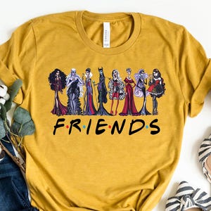 Villains Friends T-Shirt – Evil Queen, Maleficent & Friends | Funny Disney Tee | Villains Characters Shirt | Disneyland Outfit T-shirt.