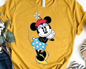 Minnie Mouse Vintage Shirt, Classic Disney Characters Tee, Retro Minnie Mouse Shirt, Disneyland Outfit, Disney World Shirt, Mickey Tee