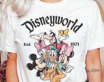Comfort Colors® Retro Disneyworld Florida Shirt, Disneyworld Est 1971 Shirt, Disney Shirt, Disney Vacation Shirt, Retro Walt Disney Shirt.