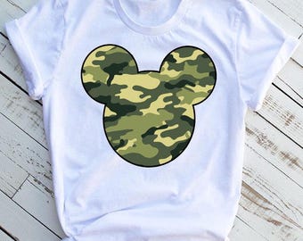 Mickey Camouflage Print Shirt, Disney U.S. Army Camo Tee, Mickey Mouse Camo Shirt, Disney Parks Tee, Animal Kingdom Shirt, Disney Camo Tee.