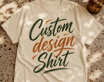 Custom T-Shirt | Personalized Shirt | Create Your Own Tee | Upload Your Design | Custom Graphic Shirt | DTG Printed Tee | Custom Gift