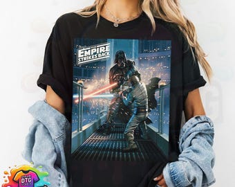 Vintage The Empire Strikes Back Shirt Darth Vader tee Luke Skywalker Disney Retro Star Wars Movie Poster Tee Star Wars Fan Gift Bespin Shirt