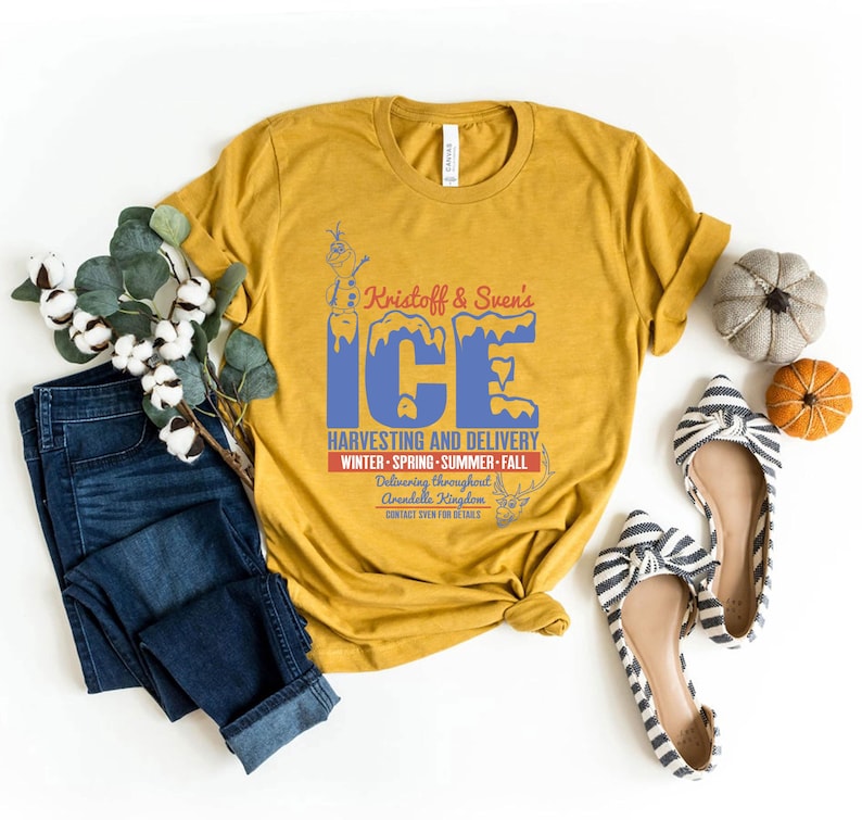 Kristoff & Sven Ice Harvesting Shirt: Frozen Movie Tee image 1