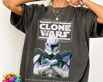 Vintage Captain Rex T Shirt, Captain Rex Star Wars, Star Wars Clone Wars Shirt, The Clone Wars, Clone Trooper, Star Wars 501st Clone Trooper