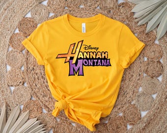 Disney Hannah Montana Logo Shirt, Retro Disney Channel Tee, Family Matching Disney Shirt, Disneyland & Disney World Vacation Tee.