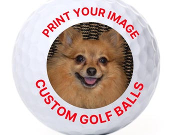 Personalized Custom Golf Balls - Add Your Logo, Photo, or Text | Custom Printed Golf Balls for Gifts, Events, and Tournaments