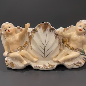 Vintage Cherub Planter