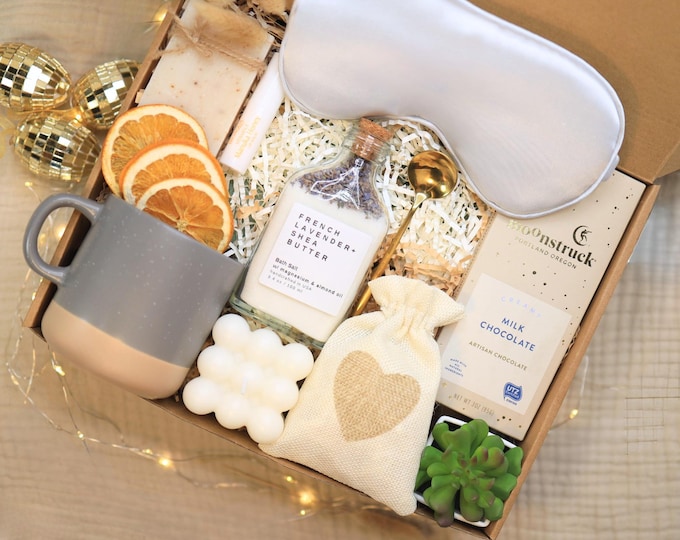 Happy Birthday Gift Box – Thoughtful Gift Basket, Personalized Birthday Present, Pamper & Self Care Gift Set