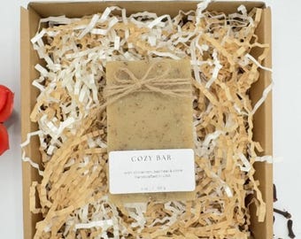 100% Organic Soap Bar - Cinnamon Oatmeal & Clove 4 oz - Natural, Vegan, Handmade in USA