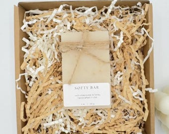 100% Organic Soap Bar - Shea Butter & Honey 4 oz - Natural, Vegan, Handmade in USA
