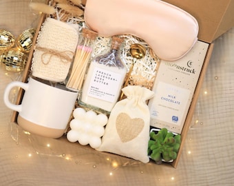 Self Care Gift Box – Spa Set, Lavender, Cozy Treats