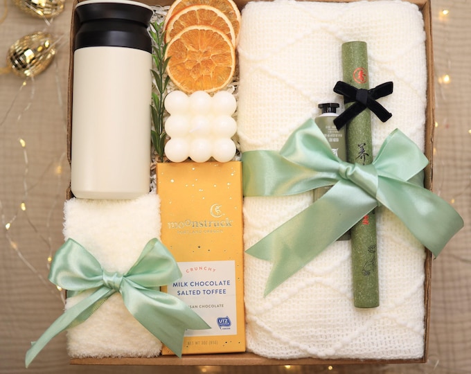 Birthday Gift Box – Thoughtful Gift Basket for Her or Him, Personalized Birthday Present,  Relaxation & Self Care Gift Set