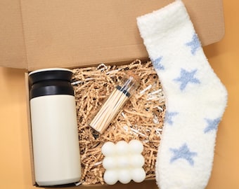 Pamper Box with Fuzzy Socks