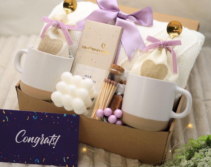 Cozy Housewarming Gift Box – New Home Spa Basket, Relaxation & Comfort Gift Set, Welcome Home Package