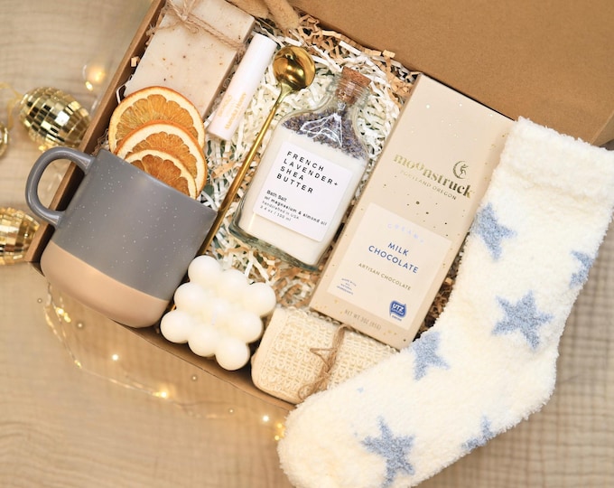 Friendship Gift Box – Thinking of You Package | Cheer Up Gift | Self Care Gift Basket for Friends
