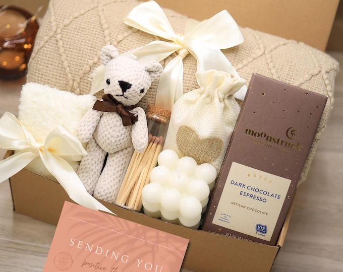 Birthday Gift Box – Thoughtful Present for Friends & Loved Ones, Cozy Self Care Birthday Package, Unique Gift Basket