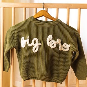 Embroidered Baby and Toddler Name/Custom Text Sweater